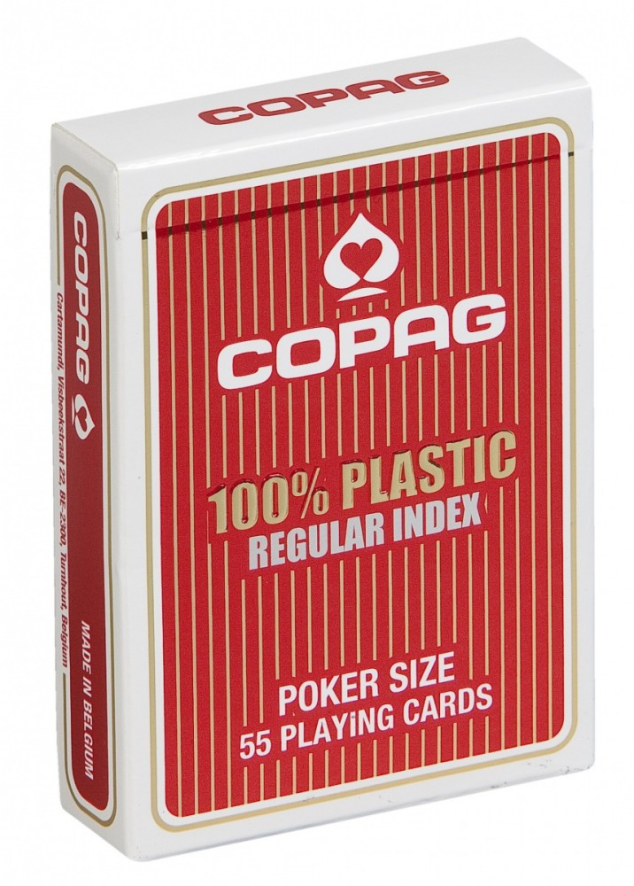 Karty do gry Copag 100% Plastic Poker size 55 listków Jumbo (344)